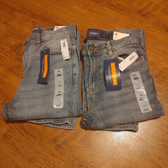 Old Navy Other - NEW Jeans 2 pair of Old Navy boys size 16